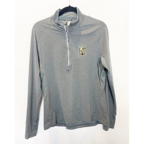 Levelwear Half Zip VGK Vegas Golden Knights Heathered Gray Pullover Mens Size La - Picture 2 of 12
